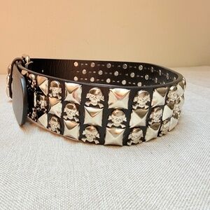 Hot Topic Studded Rocker Biker Goth Belt XS